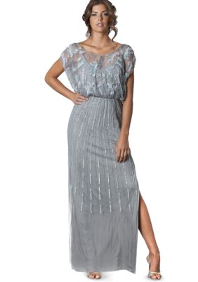 JS Collections Dolman Sleeve Sequins Dress