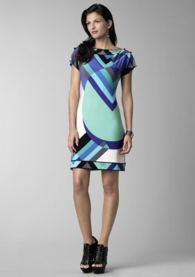 Donna Morgan Tile Print Dress
