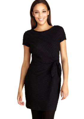 Donna Morgan Cap Sleeve Dress with Side Tie