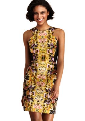 Donna Morgan Sleeveless Floral Printed Sheath Dress