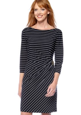 Tahari ASL Nautical Stripe Dress