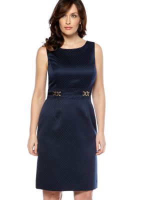 Tahari ASL Sleeveless Jacquard Sheath Dress
