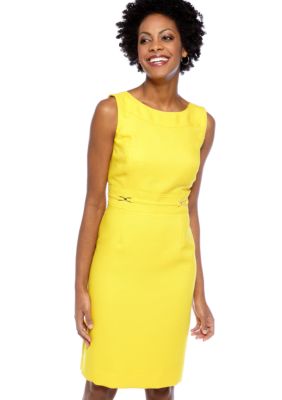 Tahari ASL Petite Sleeveless Jacquard Sheath Dress