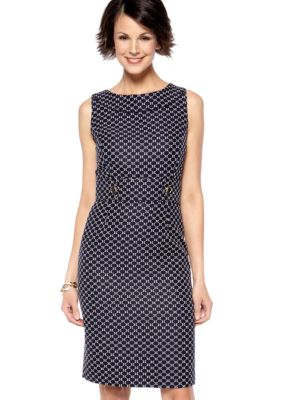 Tahari ASL Sleeveless Printed Sheath Dress