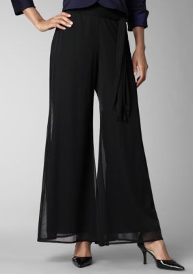 Another Thyme Solid Chiffon Pant