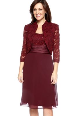 RM Richards Three-Quarter Sleeved Jacket Dress