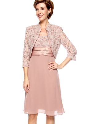 RM Richards Three-Quarter Sleeved Jacket Dress