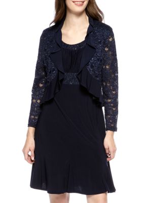 RM Richards Petite Lace Jacket Dress
