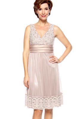 RM Richards Sleeveless Lace and Sequins Dress