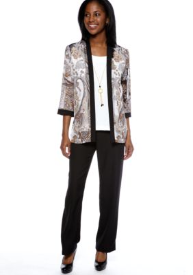 RM Richards Petite Three-Quarter Sleeved Pant Set