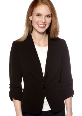 New Directions Ruched Sleeve Jacket