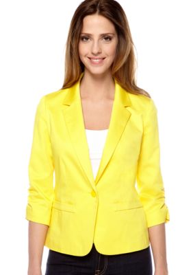 New Directions Three-Quarter Sleeved Blazer
