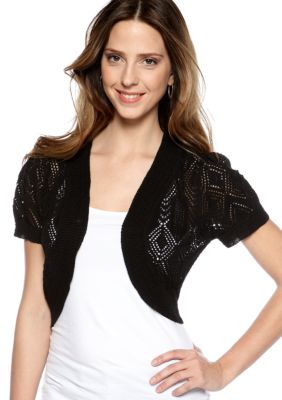 New Directions Short Sleeve Shrug