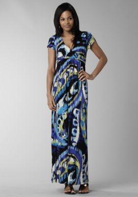 ND&reg; New Directions Twist Front Jersey Maxi Dress