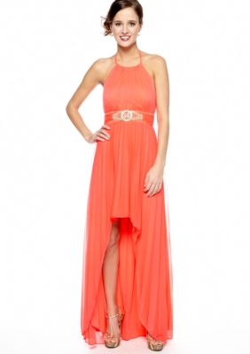 Betsy & Adam Halter Hi-low Gown
