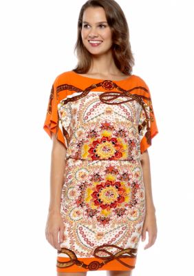 Maggy London Printed Matte Jersey Dress