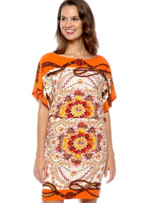 Maggy London Petite Printed Matte Jersey Dress