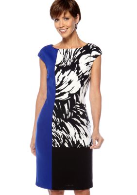 Maggy London Colorblock Print Sheath Dress