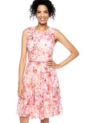 Maggy London Sleeveless Floral Lace Party Dress