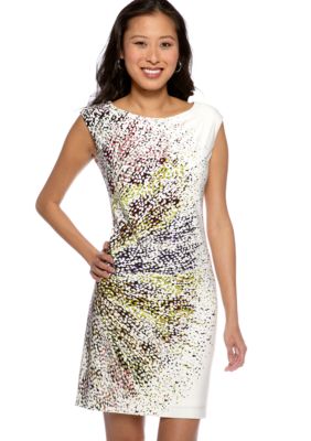 Maggy London Petite Sleeveless Printed Shift Dress