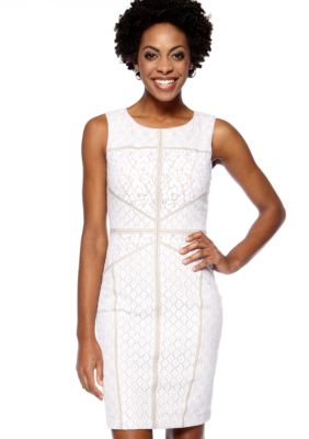 Maggy London Sleeveless Lace Sheath Dress 