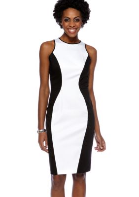 Maggy London Sleeveless Colorblock Sheath Dress