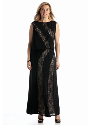 London Times Plus Size Maxi Dress