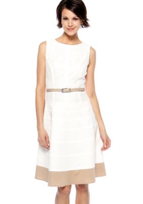 Anne Klein Sleeveless Fit and Flare Dress