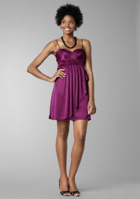 A Byer Sweetheart Silky Knit Dress