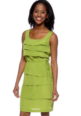 Danny & Nicole Petite Sleeveless Tiered Dress