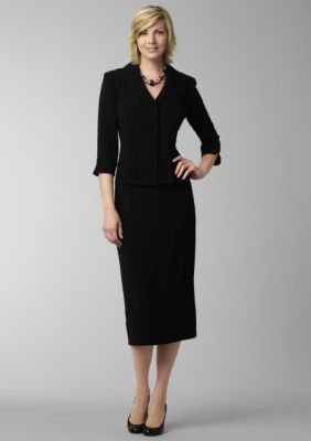 Danny & Nicole Crepe Two Piece Dress