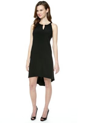 MSK Sleeveless Hi-Lo Hem Shift Dress