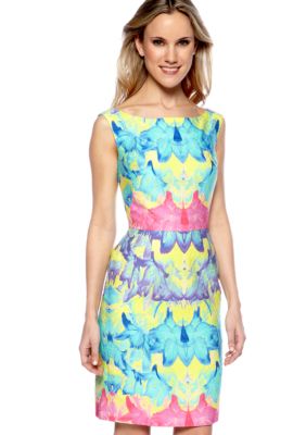 muse Sleeveless Floral Print Dress