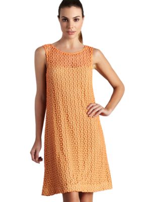 muse Sleeveless Lace Swing Dress