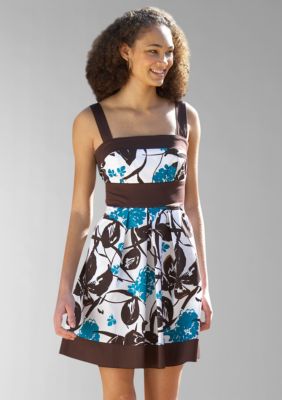 Speechless Square Neck Emma Floral Dress