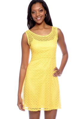 Tiana B Sleeveless Allover Lace Dress