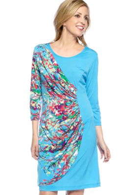 Tiana B Floral Matte Jersey Dress