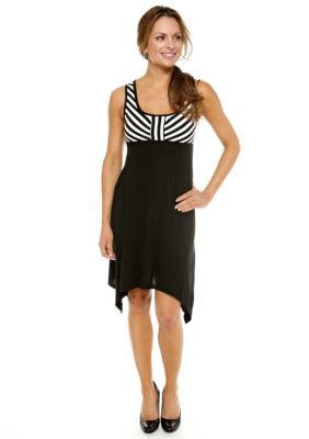 Tiana B Petite Stripe Empire Waist Dress