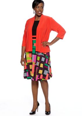 Tiana B Plus Size Jacket Dress
