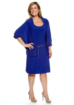 Tiana B Plus Size Two Piece Jacket Dress
