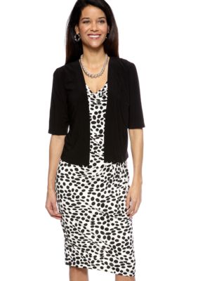 Tiana B Petite Elbow-Sleeved Jacket Dress