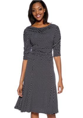 Tiana B Polka Dot Dress