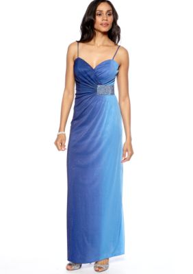 Blondie Nights Glitter Gown with Rhinestone Detail 