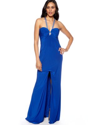 Blondie Nights Long Low Back with Beaded Straps Gown