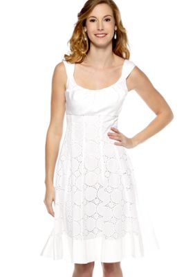 New Directions Sleeveless Fit and Flare Dress