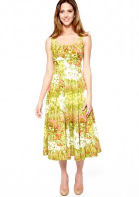 New Directions Plus Size  Sleeveless Fit and Flare Dress