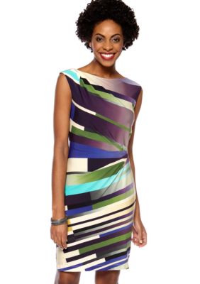 Suzi CHIN - maggy boutique Sleeveless Stripe Sheath Dress