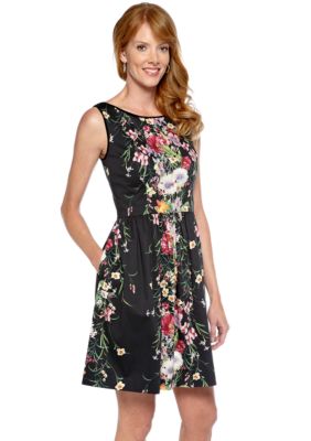 Ivy & Blu/maggy boutique Sleeveless Printed Fit and Flare Dress