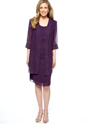 Dana Kay Three-Quarter Sleeved Jacket Dress