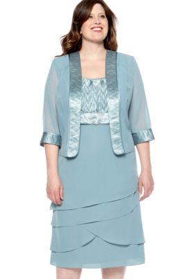 Dana Kay Tiered Skirt Jacket Dress